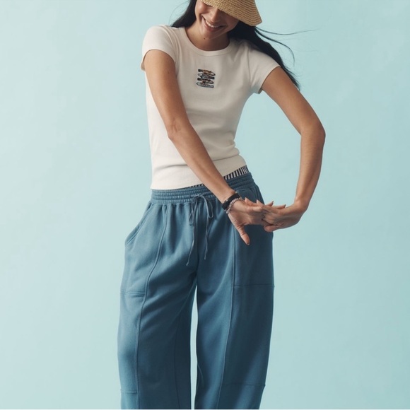 Maeve x Anthropologie Embroidered Beaded
Baby Tee- Fish/Sardine NWOT Size M - Picture 2 of 9